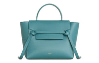 CELINE Belt Cow Leather Shoulder Bag Crossbody Bag Handbag Micro Women's Prussia Blue
