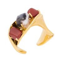 SAINT LAURENT Gemstone Bangles Unisex Gold