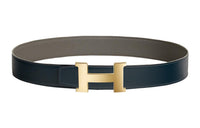 HERMES Minimalist Style Fashion Smooth Buckle Men's Width: 3.8cm
