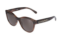 CHANEL Acetyl Cat Eye Sunglasses Women's Tortoiseshell