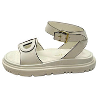DIOR D-Club Strap Sandals Women's White