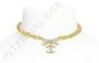 CHANEL Necklaces Women's Gold