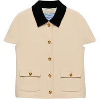 PRADA SS25 Jackets Coats Women's Beige Yellow