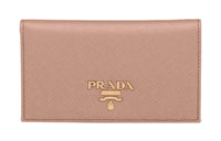 PRADA Leather Wallet Small Size Women's Pink