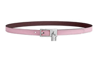 HERMES Leather Belts Women's Pink