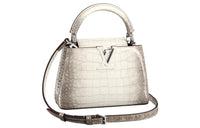 LOUIS VUITTON Capucines Crocodile Leather Shoulder Bag Crossbody Bag Handbag Mini Women's Ecru