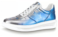 LOUIS VUITTON Low-Top Skateboard Shoes Women's Blue