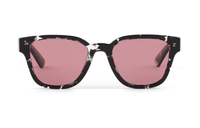 PRADA Acetate Metal Irregular Shape Sunglasses Men's Black