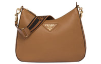 PRADA Leather Handbag Shoulder Bag Regular Women's Brown