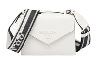 PRADA Saffiano Leather Handbag Shoulder Bag Crossbody Bag Women's White