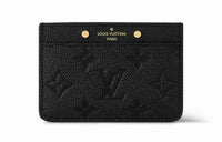 LOUIS VUITTON Card Holder Monogram Empreinte Black
