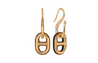 HERMES Earrings Women's Gold