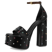 LOUIS VUITTON Fame Strap Sandals Women's Black