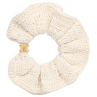 CELINE Scrunchy Crochet In Cotton And Brass With Gold Finish