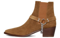 CELINE Biker Short Chelsea Boots Men's Brown