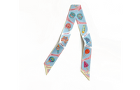 HERMES Silk Scarves Women's Blue