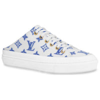 LOUIS VUITTON Stellar Abrasion-Resistant Wrap-toe Slippers Women's Blue White