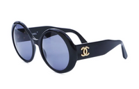 CHANEL Pre-Owned 2000s CC Oval-frame Sunglasses