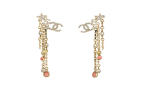 CHANEL Earrings Women's Gold