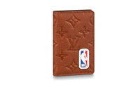 LOUIS VUITTON X Nba Pocket Organizer Ball Grain Leather Brown