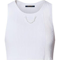 LOUIS VUITTON Ribbed Knit Crop Top