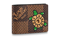 LOUIS VUITTON X Nigo Multiple Wallet Damier Ebene Giant Brown