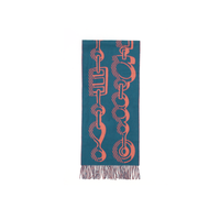 HERMES Cashmere Knit Scarves Women's