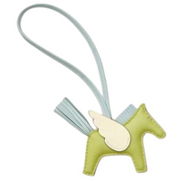 HERMES Calfskin Pendants Women's Yellow