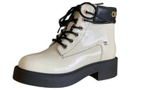 CHANEL Short Martin Boot Women's Beige