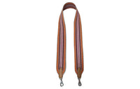 HERMES Swift Leather With Woven Canvas Bag Straps Women's Orange And Brown