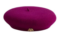 HERMES Merino Wool Felt Berets Women's Fuchsia