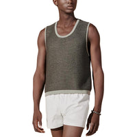 HERMES SS24 Tank Tops Men's Sage Green