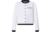 LOUIS VUITTON Graphic Technical Knit Patch Pocket Cardigan