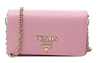 PRADA Cow Leather Crossbody Bag Shoulder Bag Women's Pink