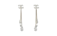 CHANEL Earrings Women's Silver