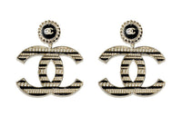 CHANEL Hoop Earrings Women's Gold