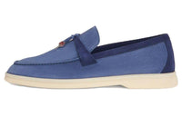 Loro Piana Summer Walk Casual Single Shoes Women's Blue