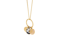 CELINE Brass Quartz Necklaces Unisex Gold