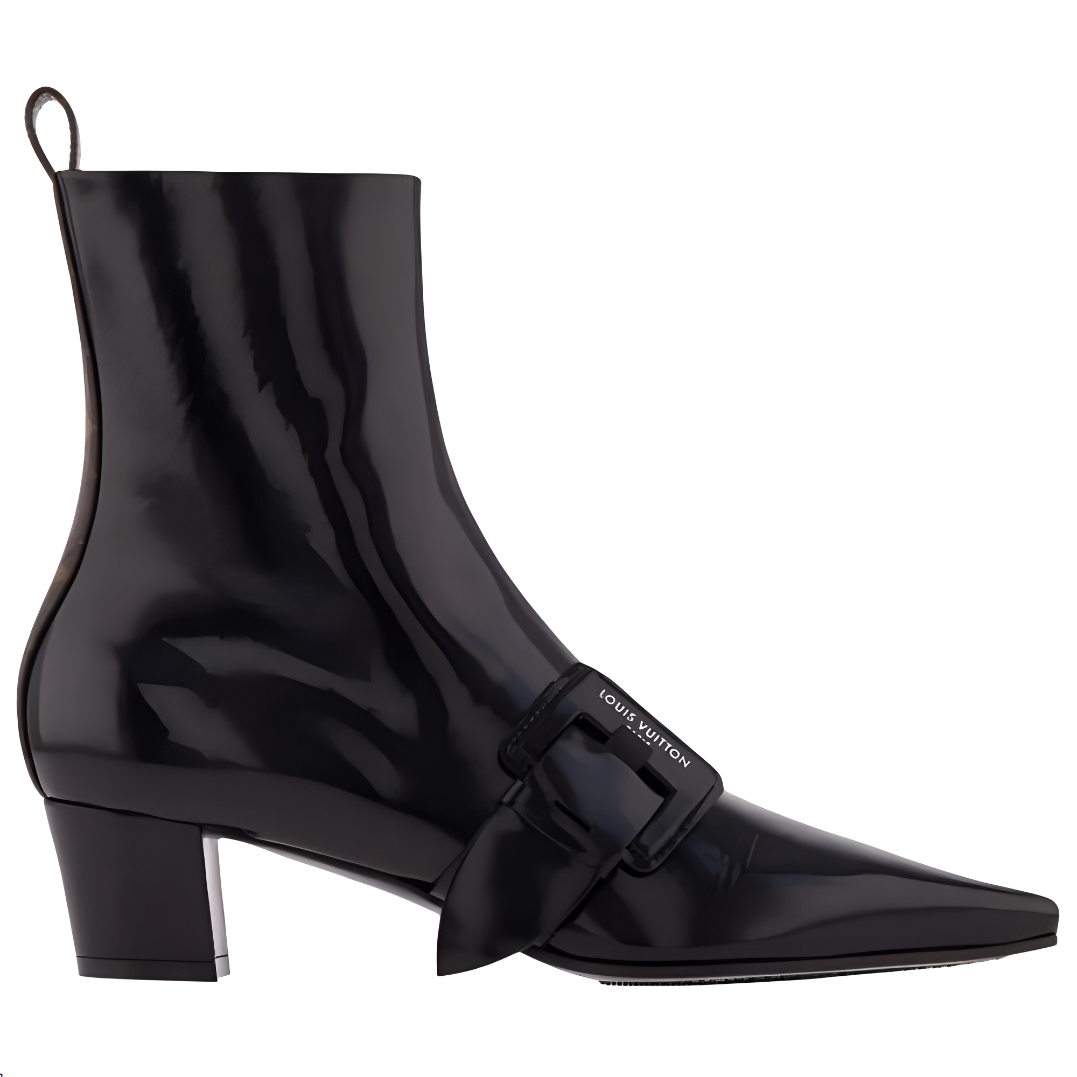 LOUIS VUITTON Ankle Boots 4.5cm Women's Black