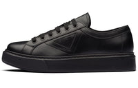 PRADA Soft Calf Leather Sneakers Black