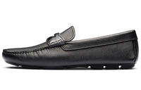 PRADA Saffiano Men's Casual Shoes Men Low Top Black