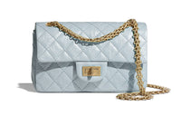 CHANEL 2.55 Calfskin Shoulder Bag Crossbody Bag Regular Women's Light Blue