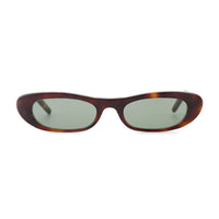 SAINT LAURENT Acetate Oval Sunglasses Women's Tortoiseshell