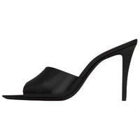 SAINT LAURENT Slide Slippers 9cm Women's Black