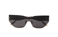 DIOR Irregular Shape Sunglasses Women's Black