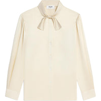 CELINE Lavaliere Blouse In Silk Satin
