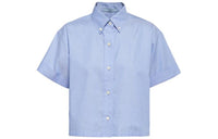 PRADA Logo-embroidered Oxford Shirt