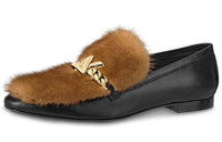 LOUIS VUITTON Upper Case Women's Casual Shoes Women's Black/Brown