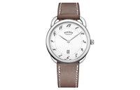 HERMES Arceau Wrist Watch Quartz Movement White Dial Men's