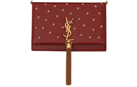 SAINT LAURENT KATE Cow Leather Wallets Shoulder Bag Crossbody Bag Women's Red